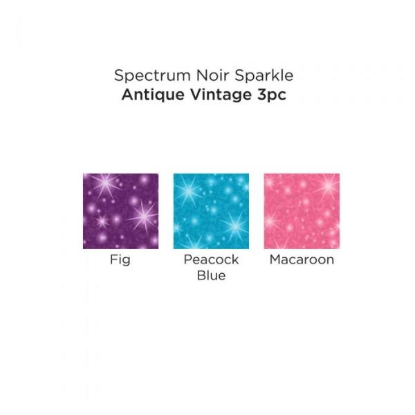 Spectrum Noir Sparkle - Glitzerstifte - Brush Pens Antique Vintage (3pcs)