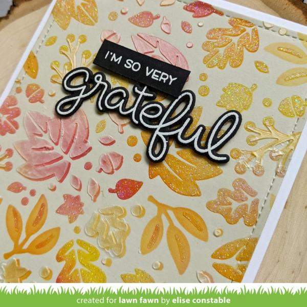 Lawn Fawn Craft Dies - Scripty Autumn Sentiments