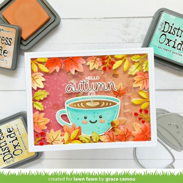 Lawn Fawn Craft Dies - Scripty Autumn Sentiments