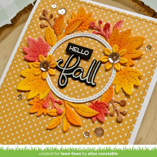 Lawn Fawn Craft Dies - Scripty Autumn Sentiments