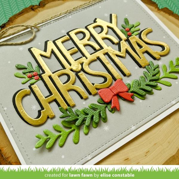 Lawn Fawn Craft Dies - Christmas Garland