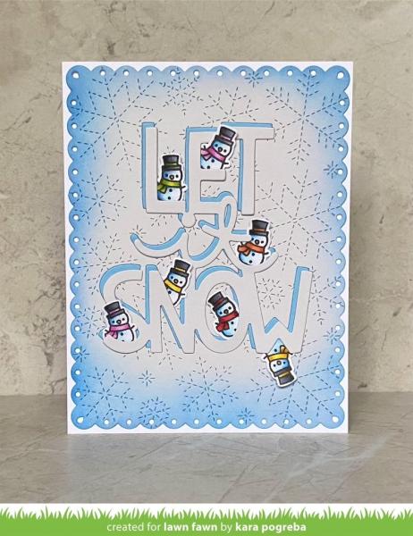 Lawn Fawn Craft Dies - Giant Let It Snow