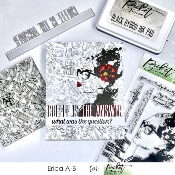 Picket Fence Studios Iconic Beauty Sara 4x6 Inch Clear Stamps 