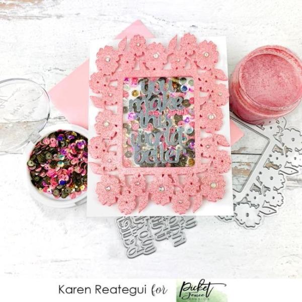 Picket Fence Studios You Make This World Better 4x6 Inch Cover Plate Die (PFSD-192)