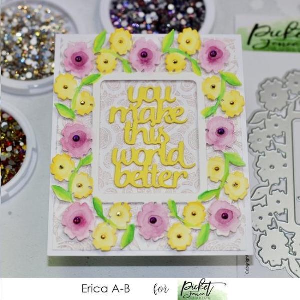 Picket Fence Studios You Make This World Better 4x6 Inch Cover Plate Die (PFSD-192)