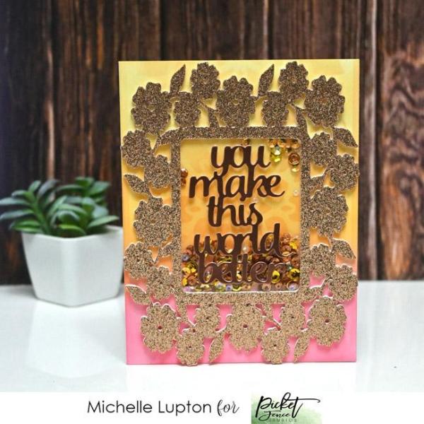 Picket Fence Studios You Make This World Better 4x6 Inch Cover Plate Die (PFSD-192)