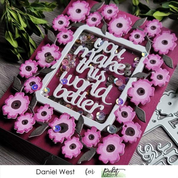 Picket Fence Studios You Make This World Better 4x6 Inch Cover Plate Die (PFSD-192)