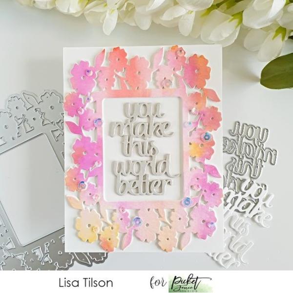 Picket Fence Studios You Make This World Better 4x6 Inch Cover Plate Die (PFSD-192)