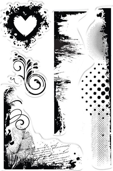 Crafters Companion - Enchanted Dreams Clear Stamps Whimsical Textures - Clear Stamps