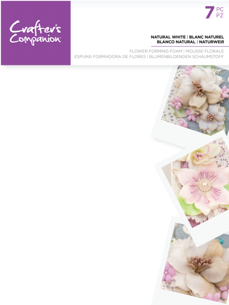 Crafters Companion - Flower Forming Foam Natural White