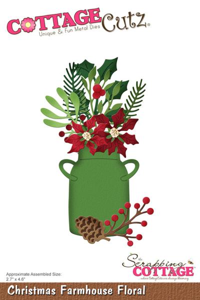Scrapping Cottage Die - Christmas Farmhouse Floral