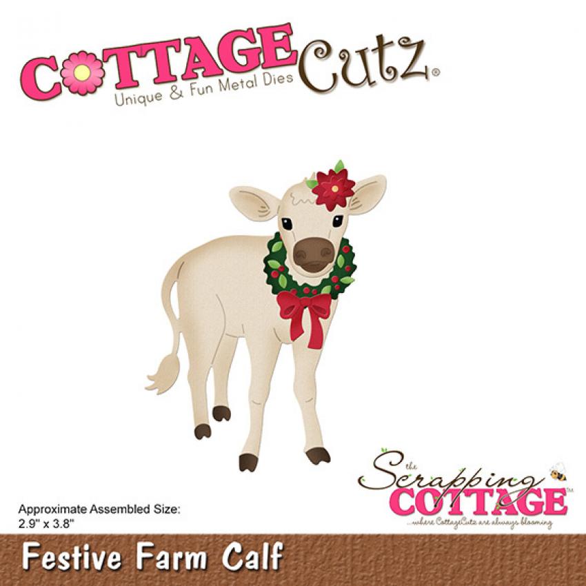 Scrapping Cottage Die - Festive Farm Calf