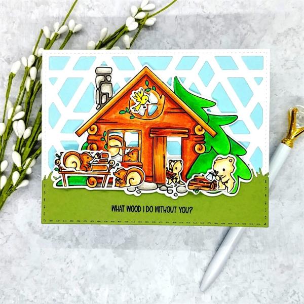 LDRS-Creative Log Cabin Pocket Pals Dies - Stanzen