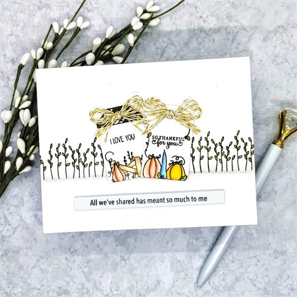 LDRS-Creative Thankful For You Gift Tag  Clear Stamps