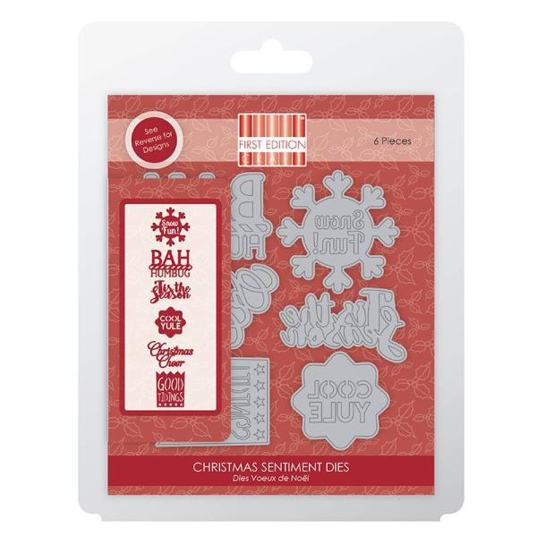 First Edition Die Set "Christmas Sentiment "