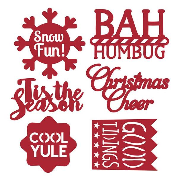 First Edition Die Set "Christmas Sentiment "