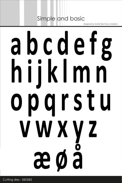 Simple and Basic "Alphabet XXL Lower Case " Stanze -  Die