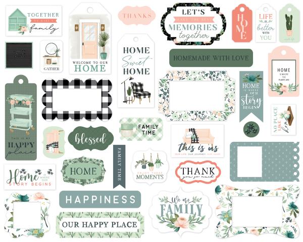 Carta Bella "Gather At Home" Frames & Tags