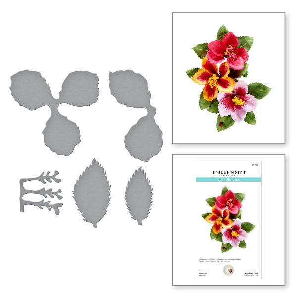 Spellbinders Die "Hibiscus Etched" Stanzschablone