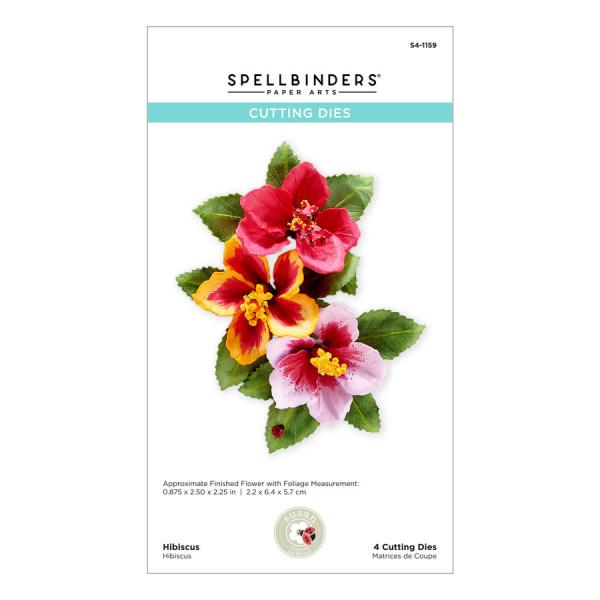Spellbinders Die "Hibiscus Etched" Stanzschablone
