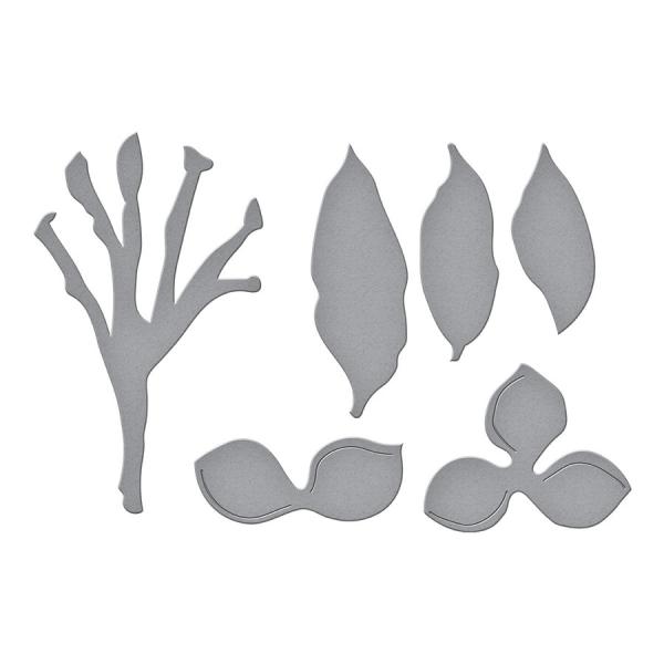 Spellbinders Die "Plumeria Etched" Stanzschablone