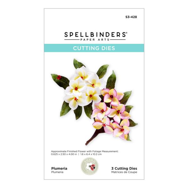 Spellbinders Die "Plumeria Etched" Stanzschablone