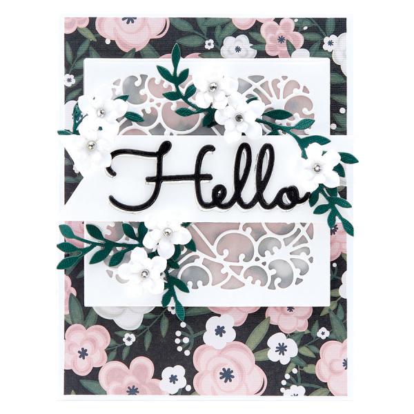 Spellbinders Die "Sweet Sayings Notecard Sentiments Etched" Stanzschablone