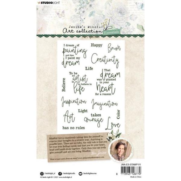 Studio Light - Clear Stamp Essentials clear stamp Art quotes nr.111