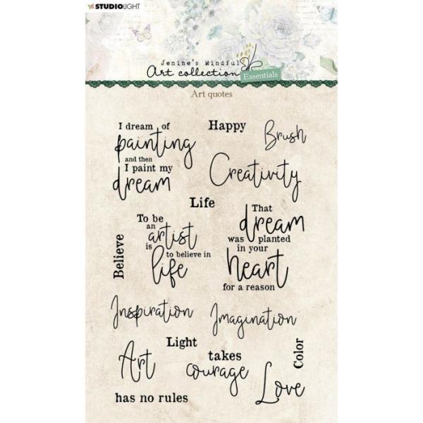 Studio Light - Clear Stamp Essentials clear stamp Art quotes nr.111
