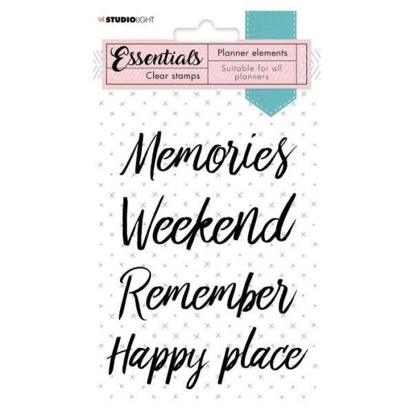 Studio Light - Clear Stamp Essentials silikonstempel planner Text everyday Nr.07