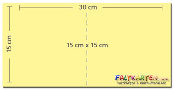 Doppelkarte - Faltkarte quadratisch 15x15cm, 220g/m² in kraft braun