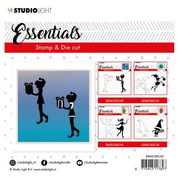 Studio Light -  Stempel mit Stanze Essentials stamp - die cut Nr.43