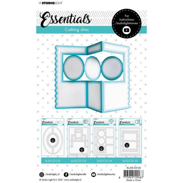 Studio Light Die Cut - Stanze - Essentials cutting die Circle zigzag cardshape nr.124