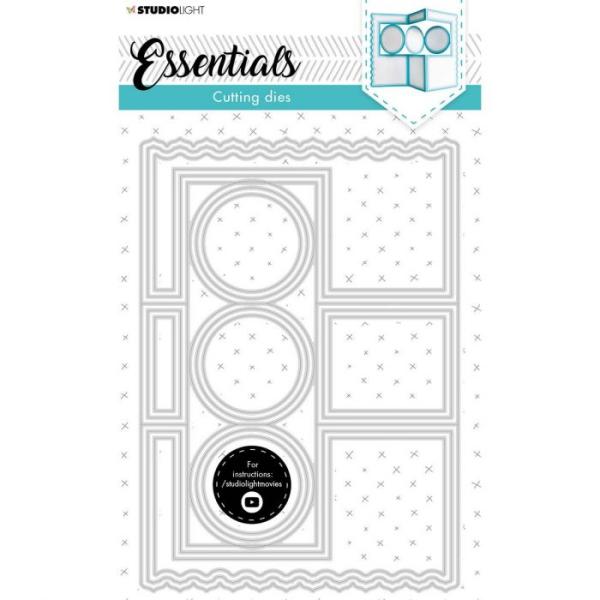 Studio Light Die Cut - Stanze - Essentials cutting die Circle zigzag cardshape nr.124