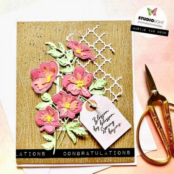 Studio Light Die Cut - Stanze - Stanzschablone Say it with flowers nr.403