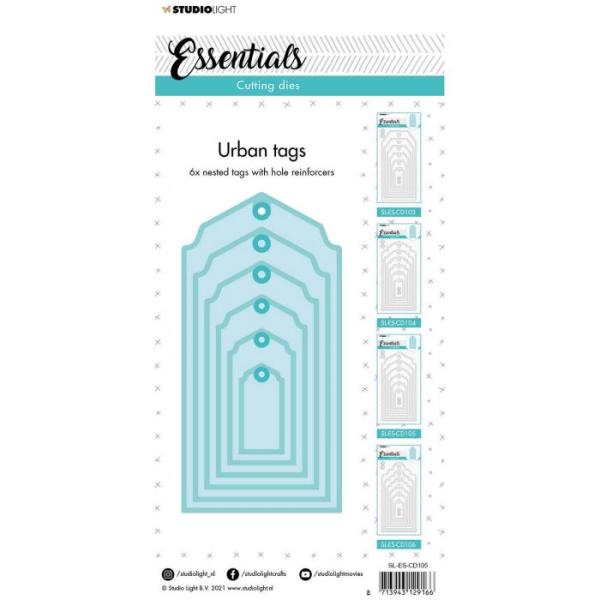 Studio Light Die Cut - Stanze - Essentials cutting die Urban Tag nr.105