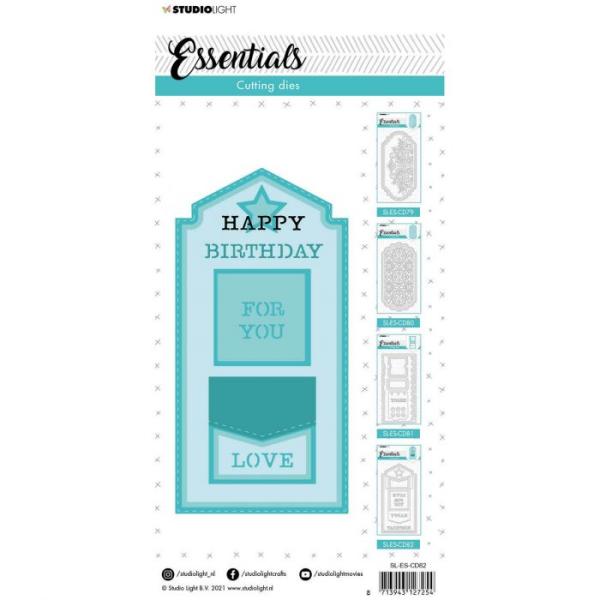 Studio Light Die Cut - Stanze - Essentials cutting die Slimline arrow mini envelope nr.82