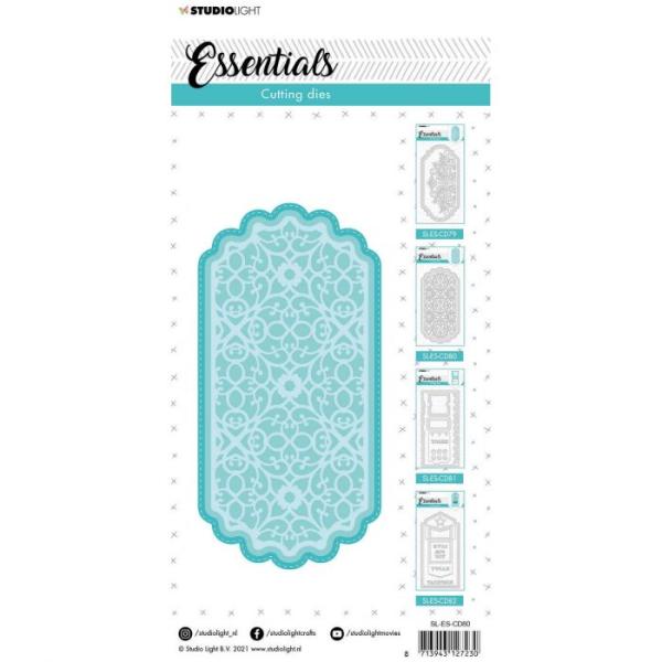 Studio Light Die Cut - Stanze - Essentials cutting die Slimline decorative background nr.80