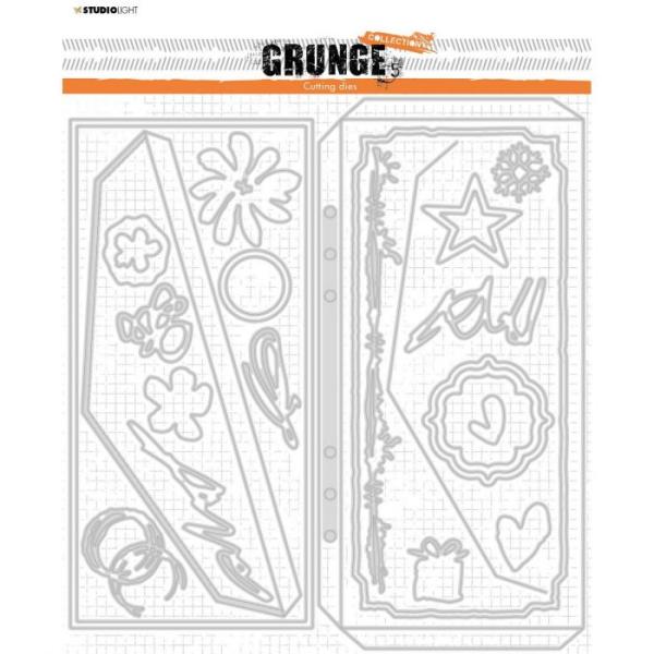 Studio Light Die Cut - Stanze - Grunge cutting die Envelop and cardshape nr.89