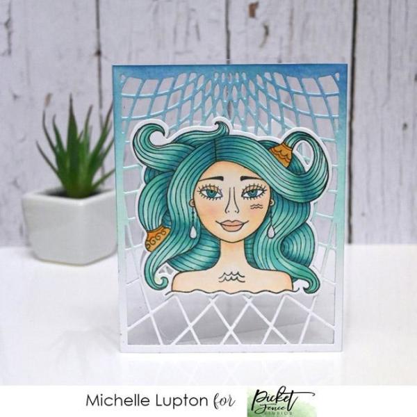Picket Fence Studios Geo Label 4x6 Inch Cover Plate  Die (PFSD-163)