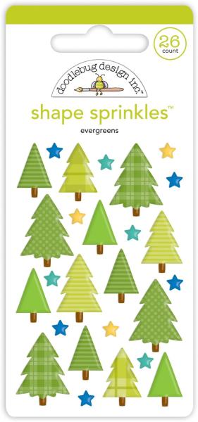 Doodlebug Design Evergreens Shape Sprinkles 