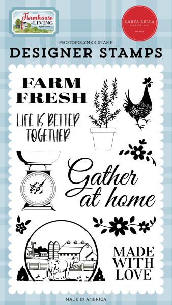 Carta Bella "Farm Fresh" Stempelset - Clear Stamp-Set