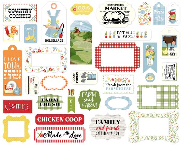 Carta Bella "Farmhouse Living" Frames & Tags