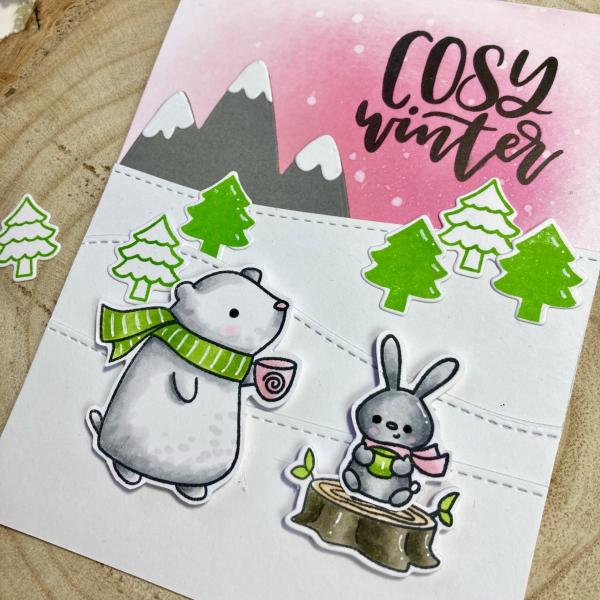 Time For Tea Clear Stamps Cosy Winter A5 