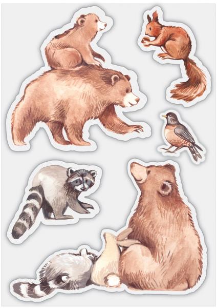 Craft Consortium In The Forest Clear Stamps Bear 
