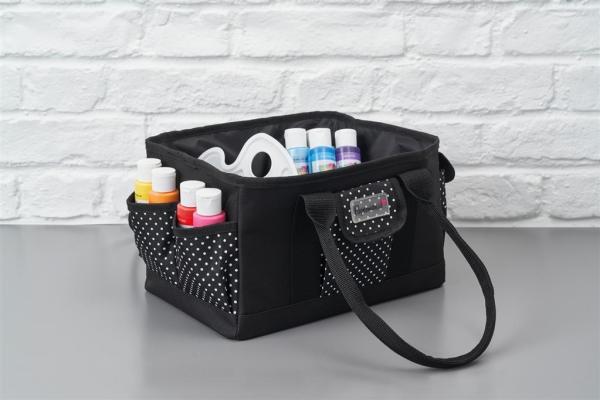 Papermania - Craft Tote Bag Liquorice Dot - Bastelttasche gepunktet