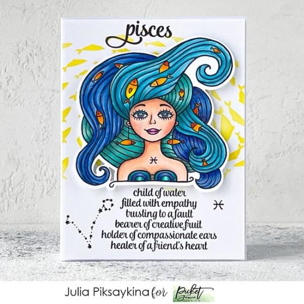 Picket Fence Studios Pisces Girl Die 
