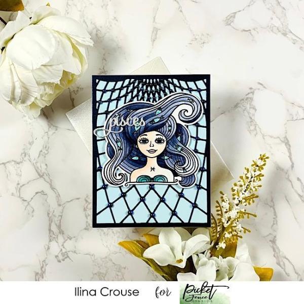 Picket Fence Studios Gradient Flatback Pearls Navy Blue & Charcoal Gra  - Halbperlen