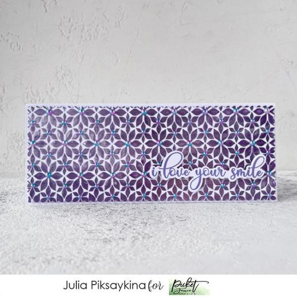Picket Fence Studios Gradient Flatback Pearls Bright Blue & Soft Viole  - Halbperlen