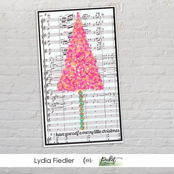 Picket Fence Studios Gradient Flatback Pearls Bright Pink & Coral   - Halbperlen